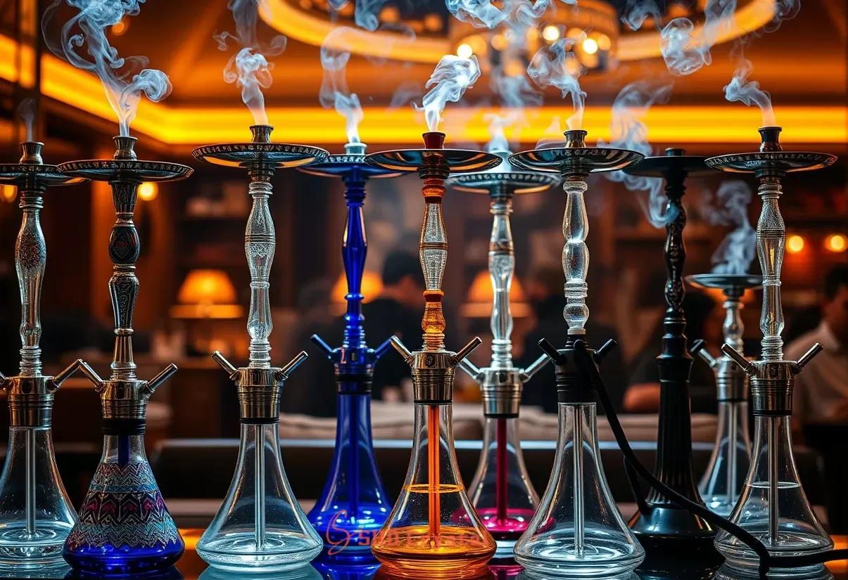 glass hookahs in different regions